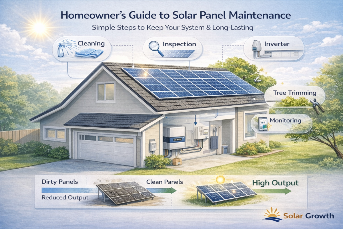 solar panel maintenance for homeowners rooftop system
