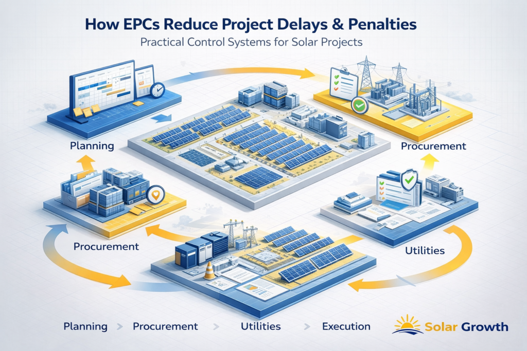 solar epc project delays and penalty management