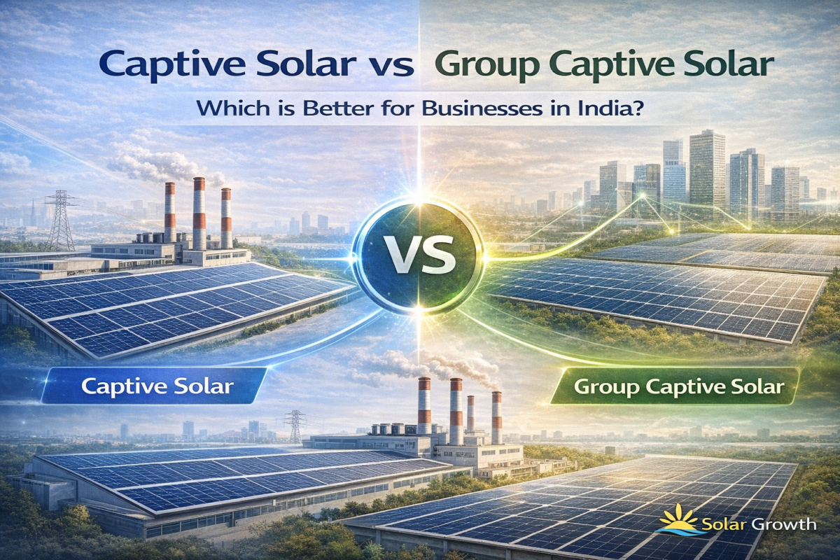 captive vs group captive solar power plant model in india