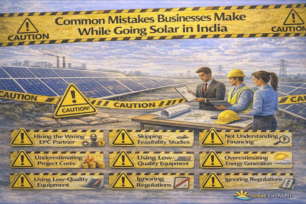 common mistakes businesses make when installing solar systems