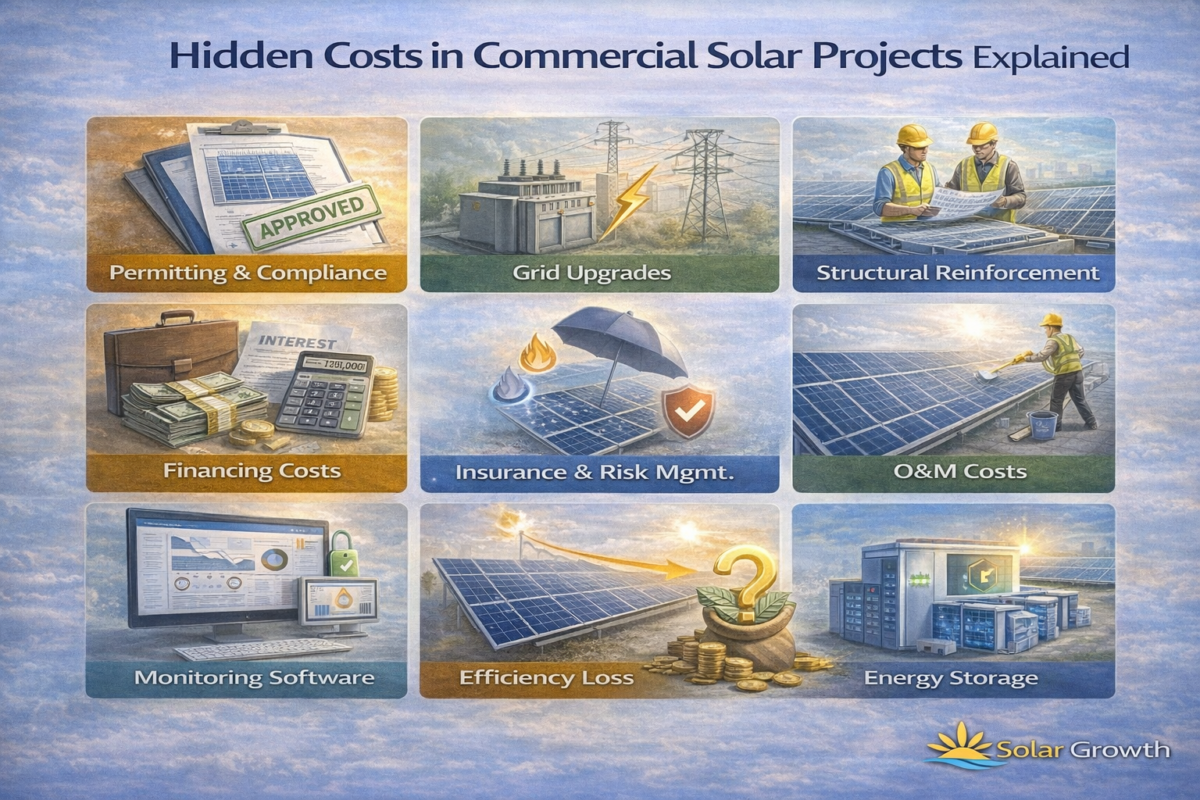 hidden costs in commercial solar projects financial analysis