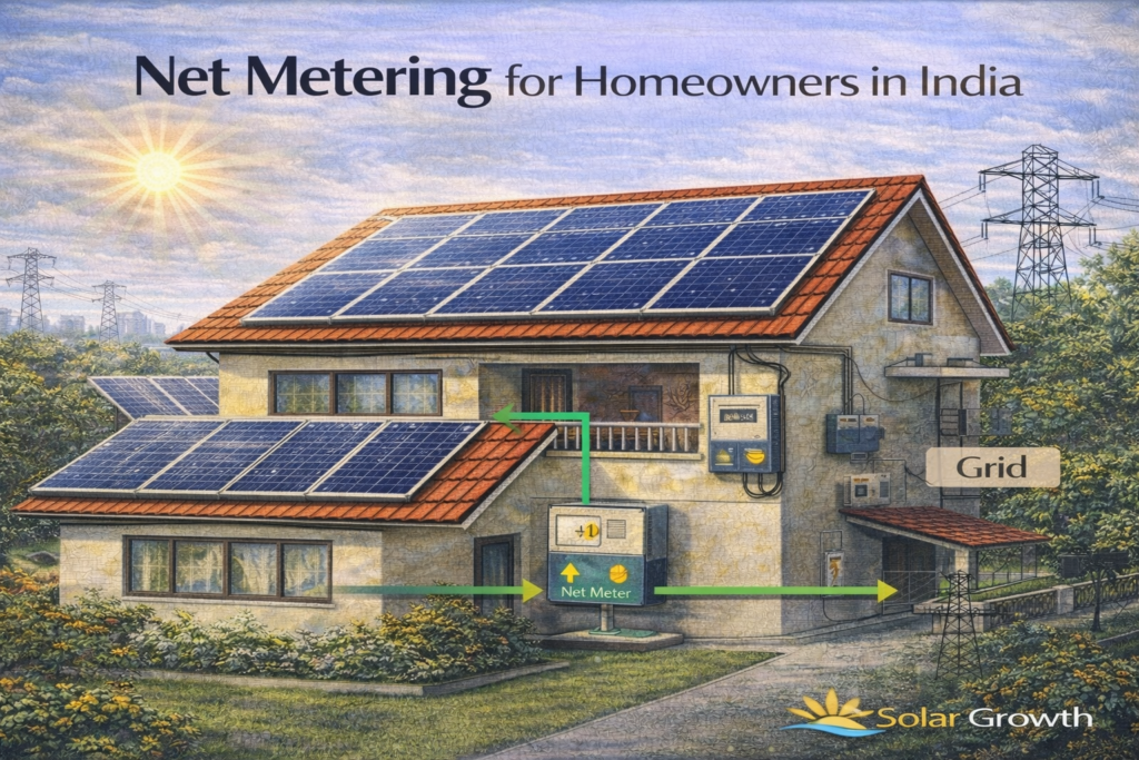 net metering rooftop solar system for homeowners in india