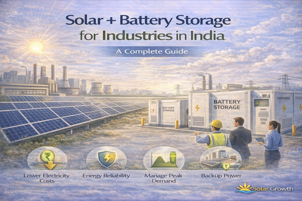 solar battery storage system for industrial factory in india