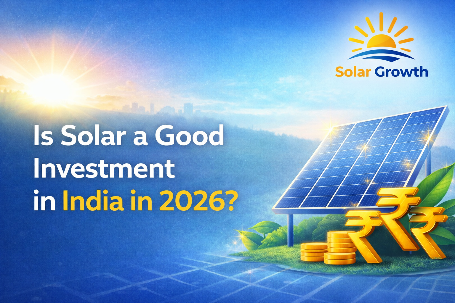 Is Solar a Good Investment in India in 2026? - Solar Growth